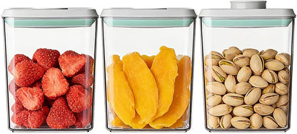 Airtight Food Storage Container with One-Touch Lid, 2.8 QT / 2.65 L Stackable BPA-Free PET for Coffee, Sugar, Spices & Pantry Organization.