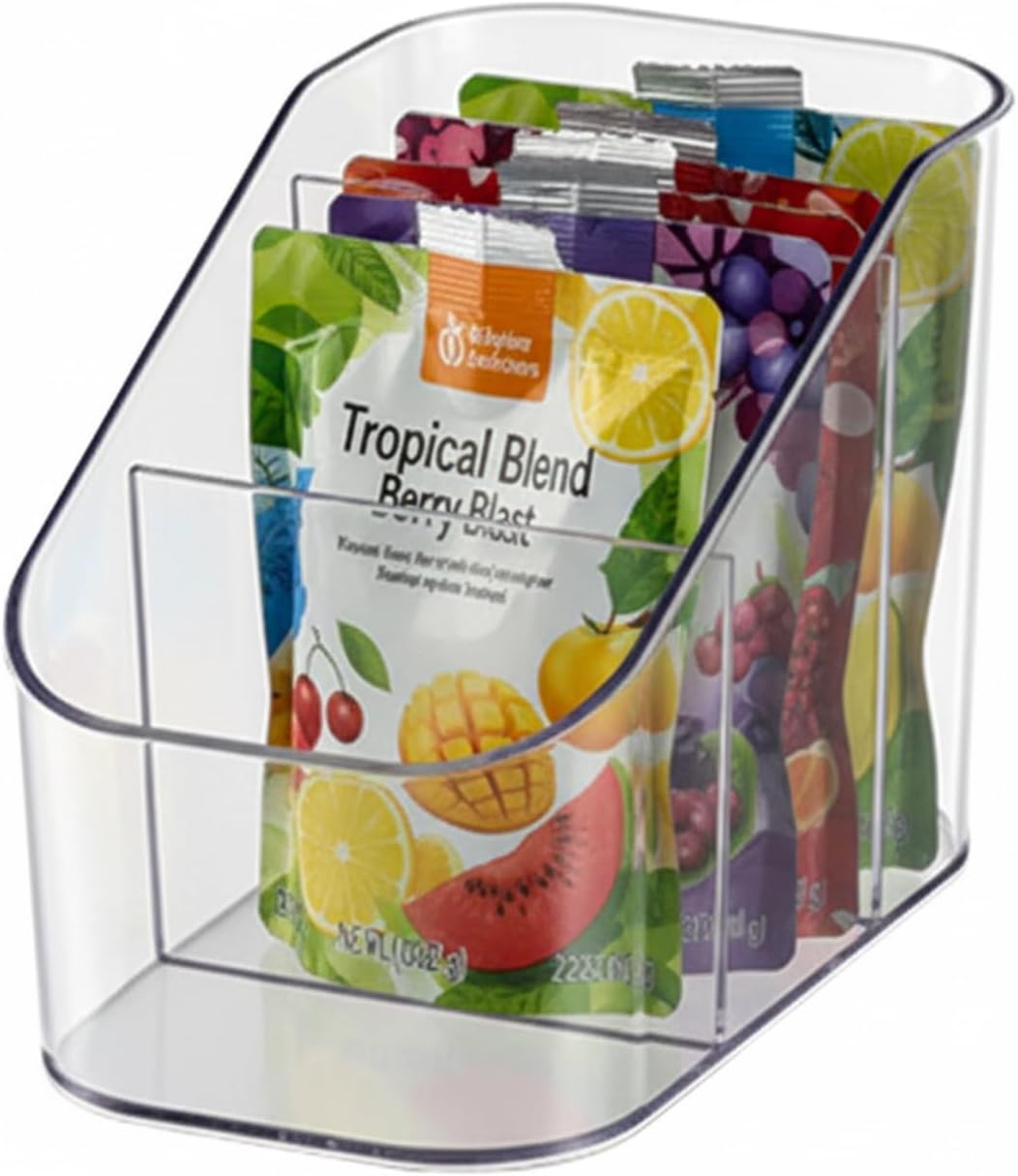 Drink Packet Organizer for Powdered Drink Mix,Powder Packet,Water Flavor Packet,Wooden Water Flavor Packet Organization Container for Kitchen Cabinet, Pantry,Office, Snack Bar Organizer-Small