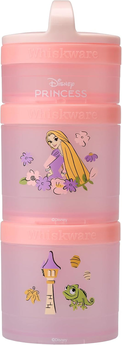 Whiskware Bluey Stackable Snack Containers for Babies, Toddlers, and Kids, 3 Stackable Snack Cups for School and Travel, Cupholder Friendly, Bluey and Bingo! Let’s Do This!