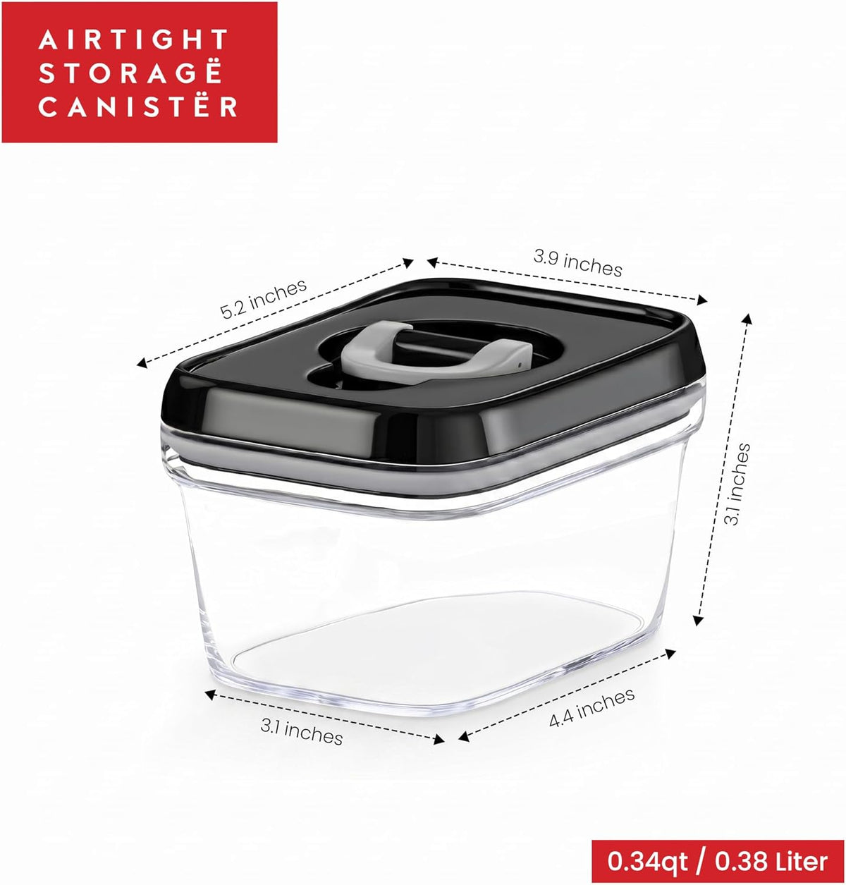 DWËLLZA KITCHEN Pasta Storage Containers for Pantry Airtight - 2 Pc Spaghetti Container Storage - Ideal for Spaghetti & Noodles, Kitchen Pantry Organization and Storage - Keeps Food Fresh & Dry