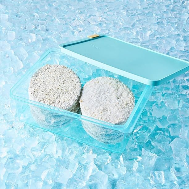 LocknLock Freezer Fit Plastic Freezer Containers | Airtight Stackable Food Storage for Meal Prep | Microwave & Dishwasher Safe | BPA Free Freezer Container with Lid, 2.2L