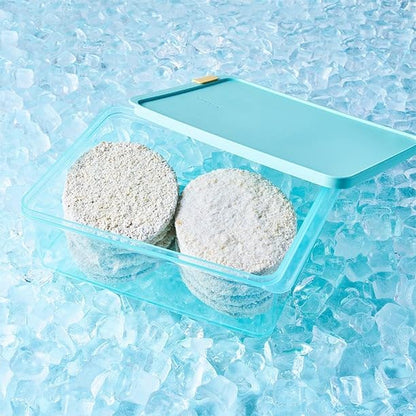 LocknLock Freezer Fit Plastic Freezer Containers | Airtight Stackable Food Storage for Meal Prep | Microwave & Dishwasher Safe | BPA Free Freezer Container with Lid, 2.2L
