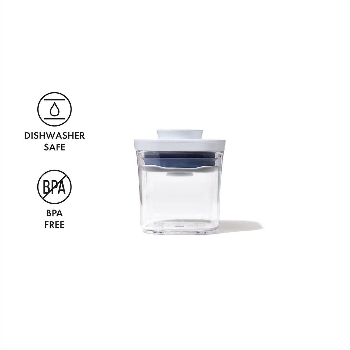 OXO Good Grips POP Container - Airtight Food Storage - Small Square Tall 2.3 Qt Ideal for spaghetti, linguini and lasagna