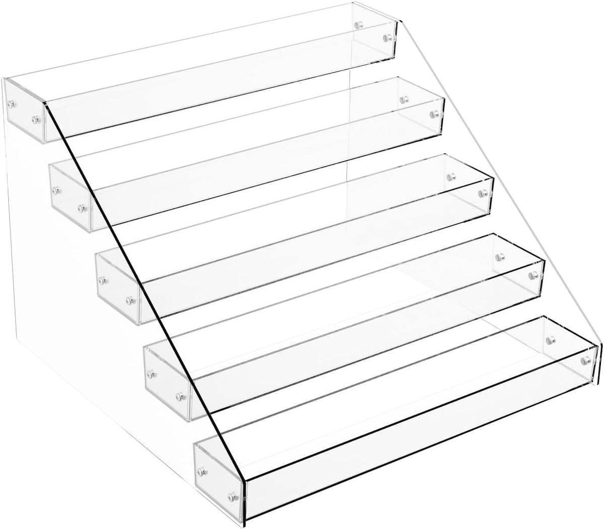 Tiered Spice Rack Acrylic, 7 Tier Clear Spice Rack Organizer for Cabinet, Vertical Spice Rack Shelf Durable Kitchen Seasoning Organizer for Countertop, Cabinet, Pantry, Kitchen Storage (7 Tier)