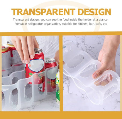 Garneck Fridge Drink Can Organizers 3pcs Soda Can Organizer for Refrigerator Plastic Can Rack Kitchen Can Organizer Beer Supply Can Holder