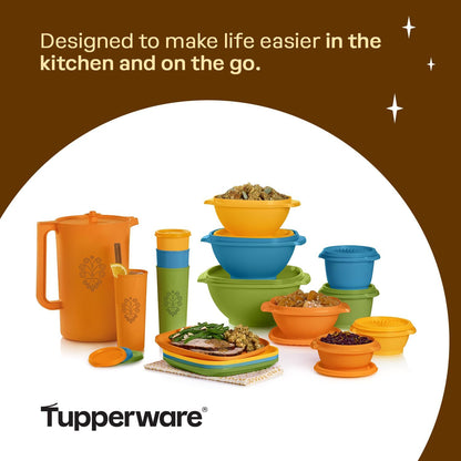 Tupperware Heritage Collection, New Food Storage Container Set in Vintage Pink, Dishwasher Safe and BPA Free (18 containers, 18 lids)