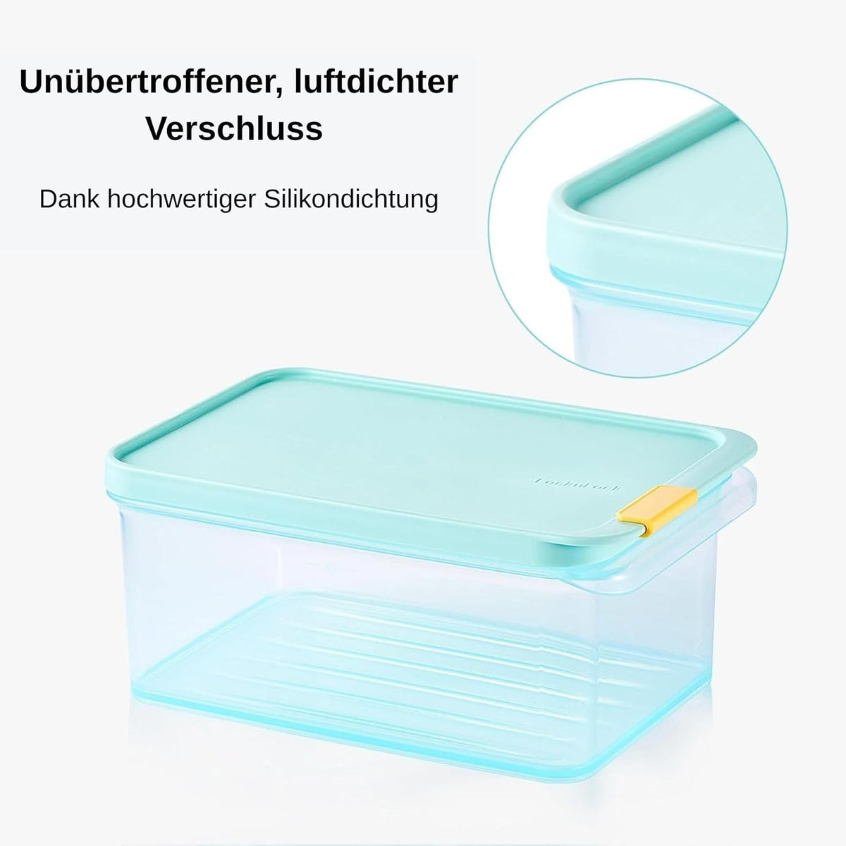 LocknLock Freezer Fit Plastic Freezer Containers | Airtight Stackable Food Storage for Meal Prep | Microwave & Dishwasher Safe | BPA Free Freezer Container with Lid, 2.2L