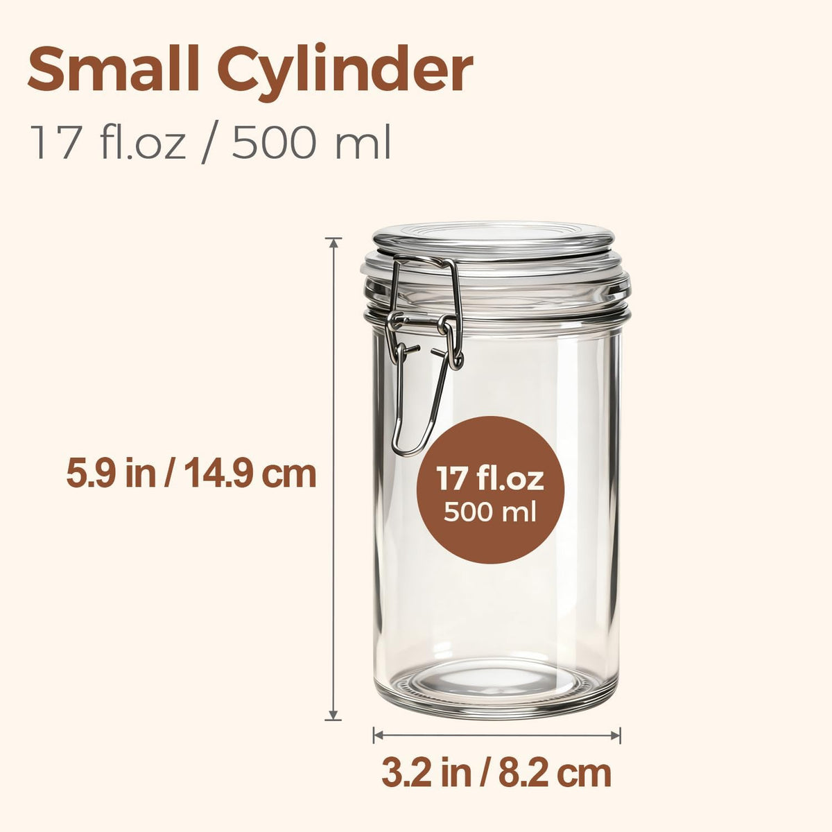 ComSaf 3-Pack 68oz 13-Inch Tall Glass Pasta Containers for Spaghetti & Long Pasta, Slender Airtight Canisters for Vertical Pantry Organization, Food Storage Jars for Linguine & Breadsticks