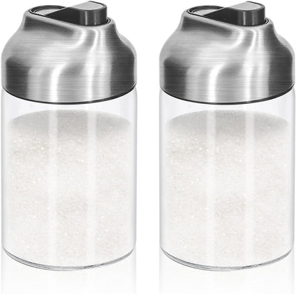 Aelga Glass Sugar Dispenser with Pour Spout, Weighted Pourer, Coffee Bar Accessories for Coffee, Tea and Baking