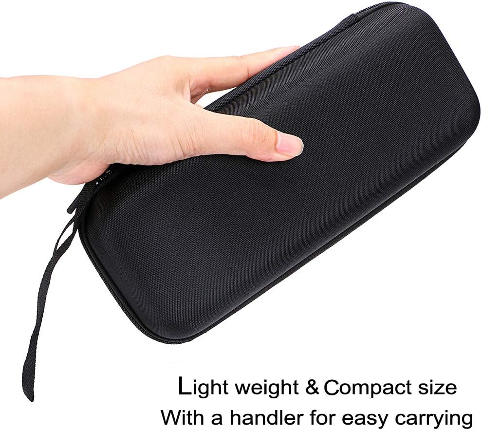 Hipiwe EVA Essential Oils Carrying Case Organizer for 20 Bottles 5ml 10ml Standard and Rollers Bottles Portable Hard Shell Essential Oils Travel Bag Holder for Essential Oils Bottle Storage (Black)