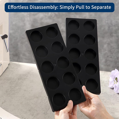 Berglander Coffee Pod Holder Drawer 20 K Cup, Coffee Capsule Organizer for Drawer, Plastic Coffee Pod Storage Organizer for Kitchen Drawer Holders for Nespresso for Kitchen