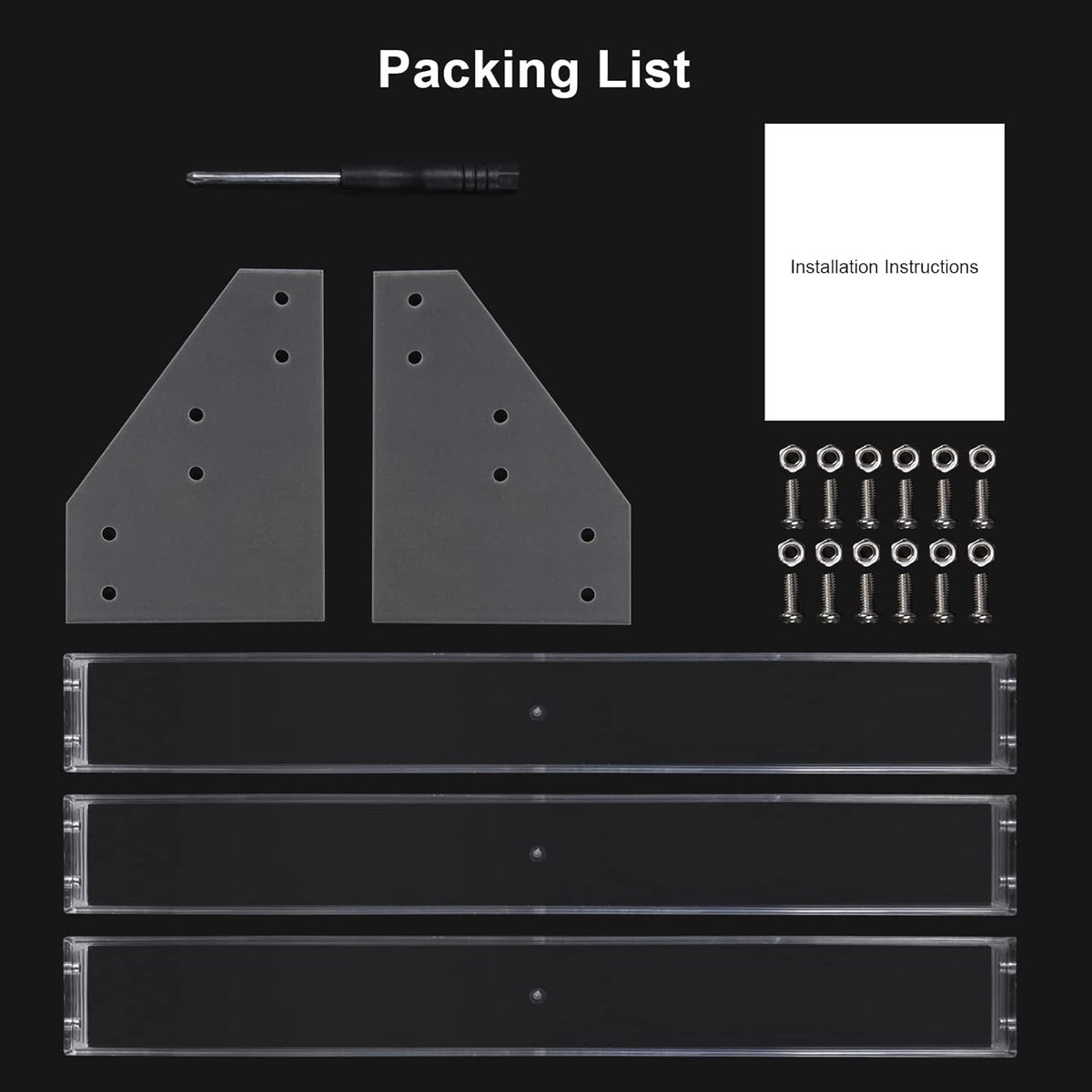 BTremary Clear Nail Polish Paint Organizer Holder Rack Shelf 6 Tier Acrylic Tattoo Ink Essential Oil Display Stand Holds Up to 48-96 Bottles for Table (Fit 1-2oz Bottles)