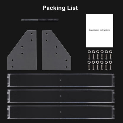 BTremary Clear Nail Polish Paint Organizer Holder Rack Shelf 6 Tier Acrylic Tattoo Ink Essential Oil Display Stand Holds Up to 48-96 Bottles for Table (Fit 1-2oz Bottles)