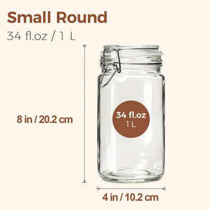 ComSaf 3-Pack 68oz 13-Inch Tall Glass Pasta Containers for Spaghetti & Long Pasta, Slender Airtight Canisters for Vertical Pantry Organization, Food Storage Jars for Linguine & Breadsticks