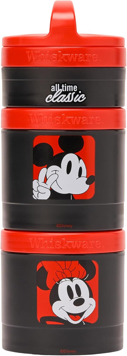 Whiskware Bluey Stackable Snack Containers for Babies, Toddlers, and Kids, 3 Stackable Snack Cups for School and Travel, Cupholder Friendly, Bluey and Bingo! Let’s Do This!
