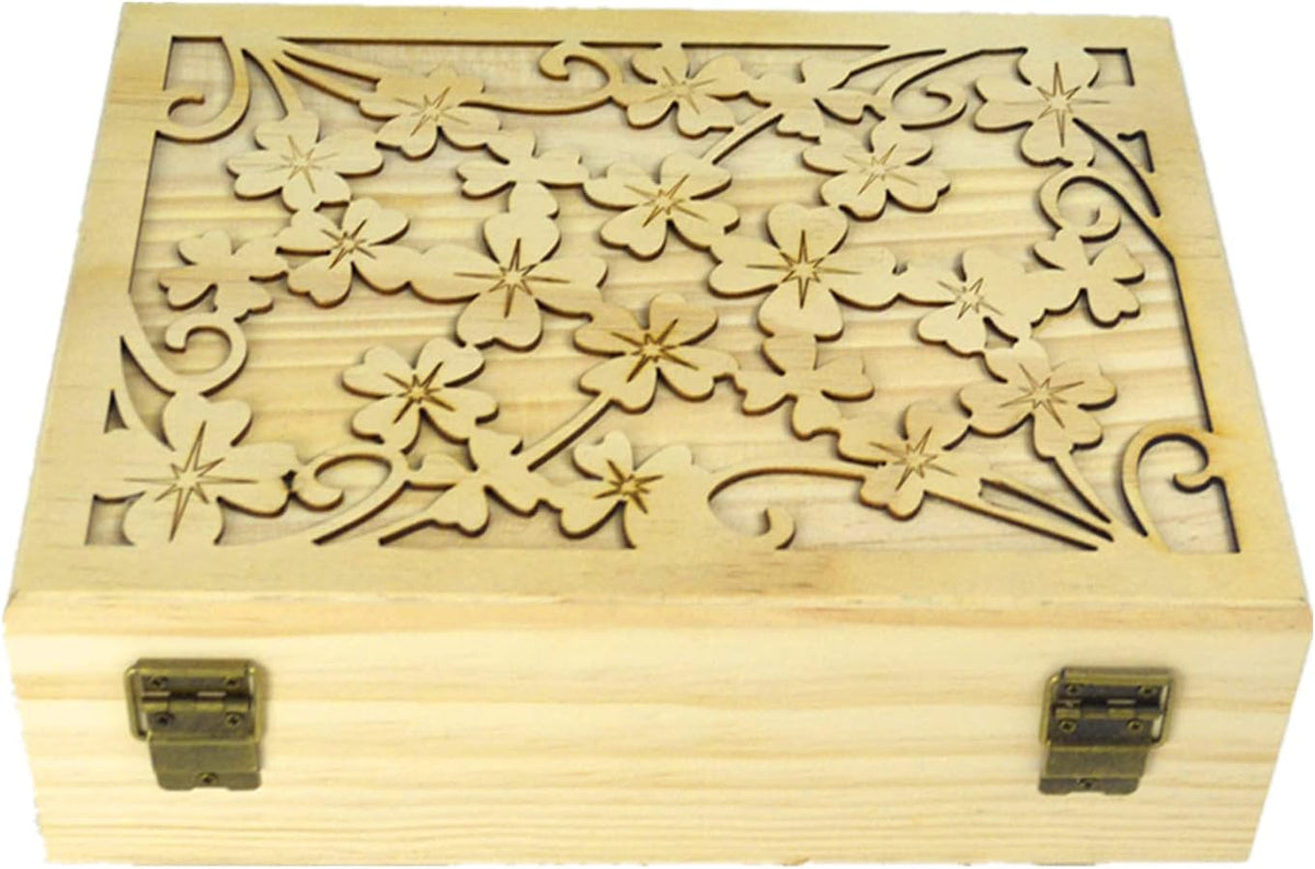 Pure Vie Essential Oil Bamboo Storage Box Travel Display Presentation, Holds 26 Bottles for 5, 10, 15ml - Aromatherapy Organizer Nail Polish Fragrance Container - Keep Your Oils Safe & Space Saver
