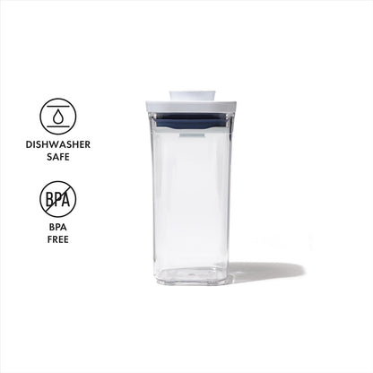 OXO Good Grips POP Container - Airtight Food Storage - Small Square Tall 2.3 Qt Ideal for spaghetti, linguini and lasagna
