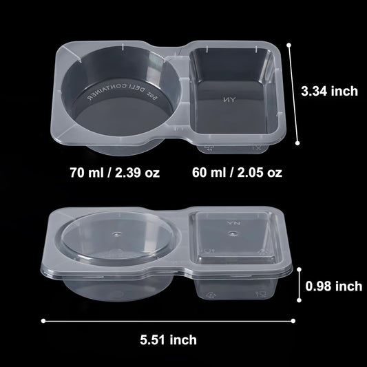 Husfunov 15 Set Reusable Snack Containers with Lids