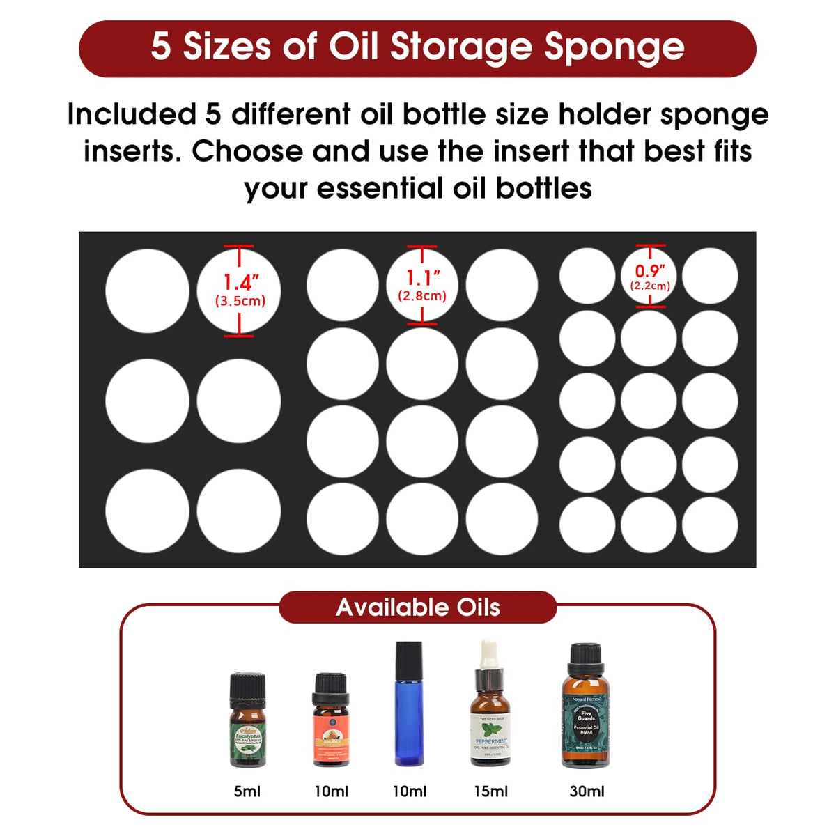 J JACKCUBE DESIGN Essential Oil Storage Box, Holds up to 124 Bottles 5-30 ml Standard and Roller Bottles, 3 Tier Metal & Wooden Drawer Case Organizer Display Container- MK584A