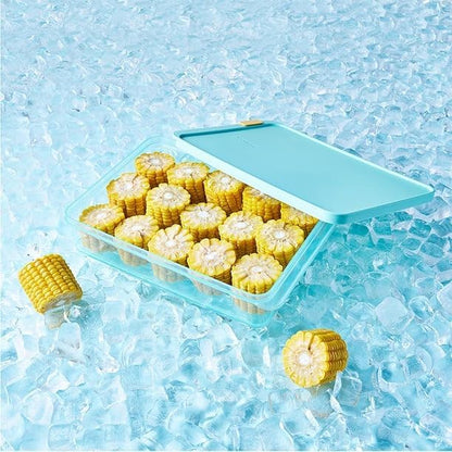 LocknLock Freezer Fit Plastic Freezer Containers | Airtight Stackable Food Storage for Meal Prep | Microwave & Dishwasher Safe | BPA Free Freezer Container with Lid, 2.2L