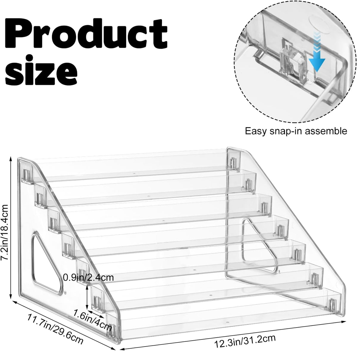 YEXEXINM 2 Pack 7 Tier Essential Oil Organizer,Clear Essential Oil Holder,Essential Oil Storage Shelf,Essential Oil Collection Display Rack Organizer Holds 5ml 10ml 15ml 30ml Essential Oils