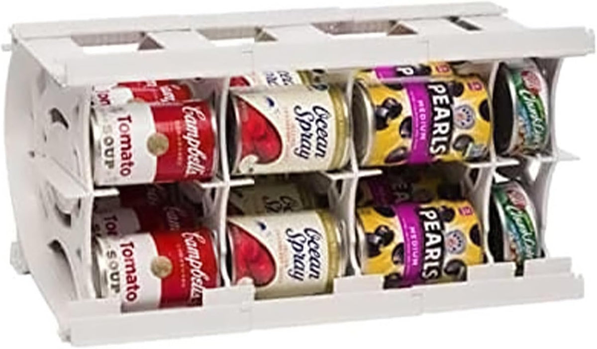 Shelf Reliance Cansolidator Pantry Plus - Can Organizer for Pantry, Stackable Soda Can Storage for Kitchen, Holds 60 Cans of Food or Soda