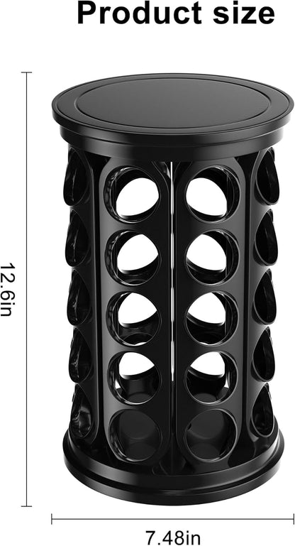 CEHNCEH K Cup Holder, Coffee Pods Holder Storage Organizer Stand Carousel Compatible with 40 Keurig K-Cup Pods, Home or Office Kitchen Counter (Black)