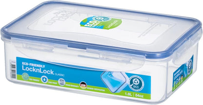LOCK & LOCK Easy Essentials Pantry Food storage containers with lids / Pantry storage / Airtight containers, BPA free - Square - 11 cup - Great for Sugar, Clear