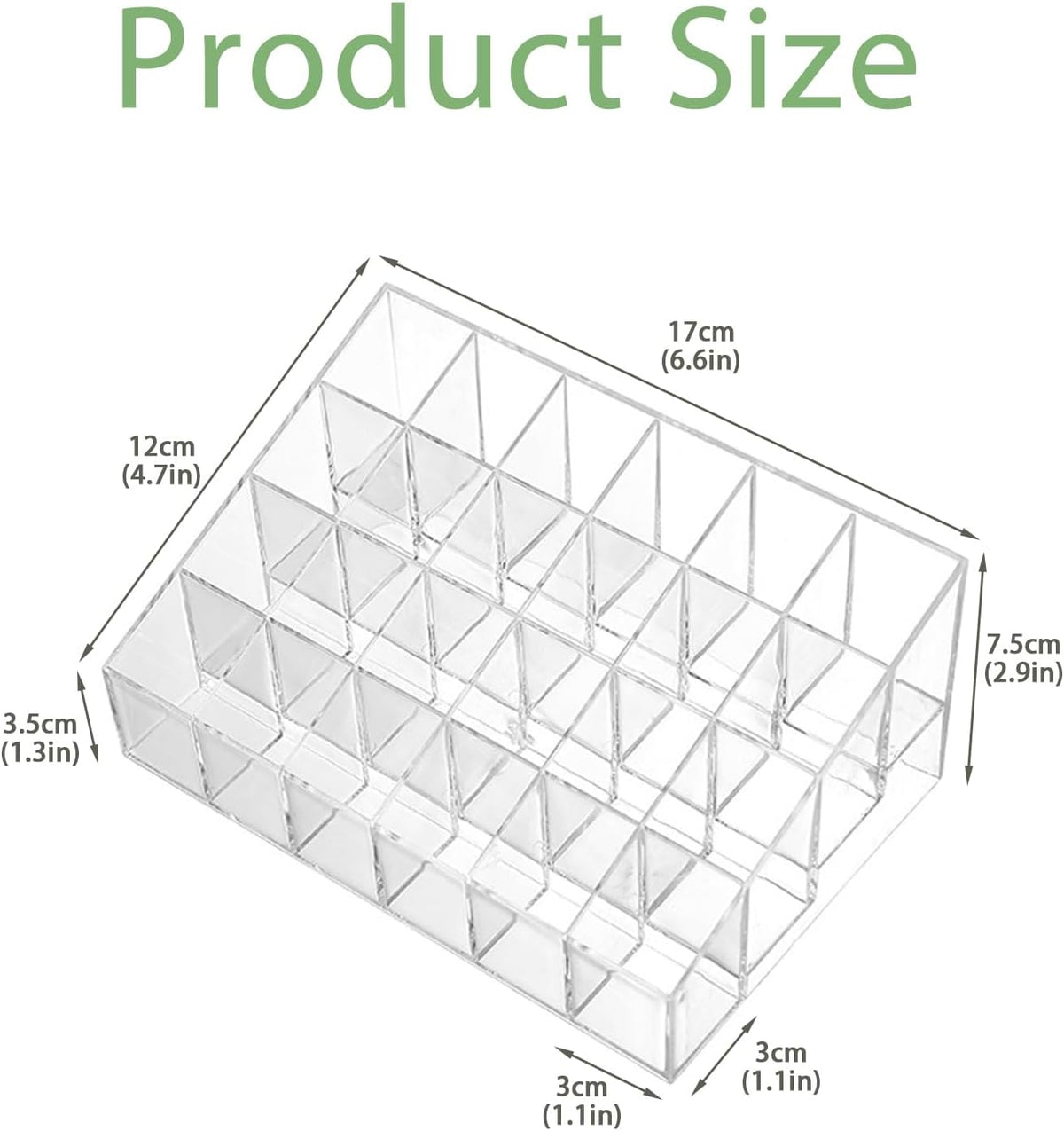 24Slots Essential Oil Holder，Plastics Essential Oil Storage,for Bottles Perfumes and Nail Polish Shelf，Essential Oil Organizer,Makeup Storage Rack
