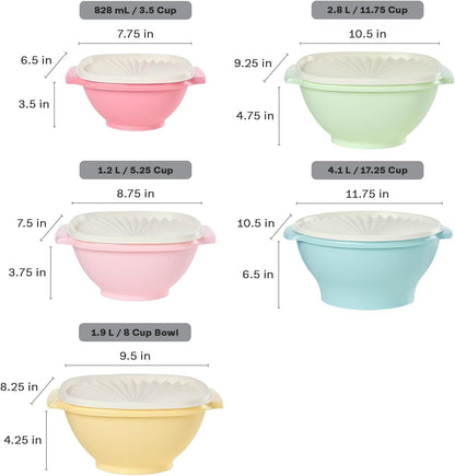 Tupperware Heritage Collection, New Food Storage Container Set in Vintage Pink, Dishwasher Safe and BPA Free (18 containers, 18 lids)