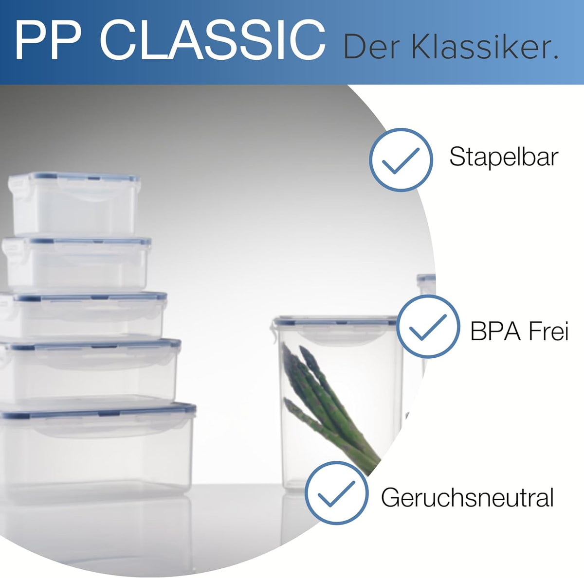LOCK & LOCK Easy Essentials Pantry Food storage containers with lids / Pantry storage / Airtight containers, BPA free - Square - 11 cup - Great for Sugar, Clear