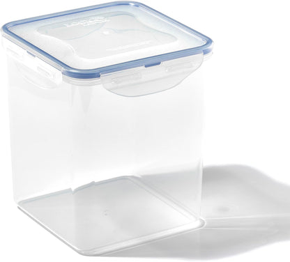 LOCK & LOCK Easy Essentials Pantry Food storage containers with lids / Pantry storage / Airtight containers, BPA free - Square - 11 cup - Great for Sugar, Clear
