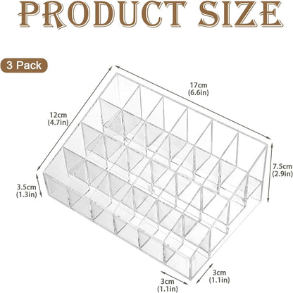 24Slots Essential Oil Holder，Plastics Essential Oil Storage,for Bottles Perfumes and Nail Polish Shelf，Essential Oil Organizer,Makeup Storage Rack