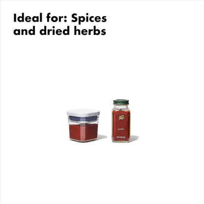 OXO Good Grips POP Container - Airtight Food Storage - Small Square Tall 2.3 Qt Ideal for spaghetti, linguini and lasagna