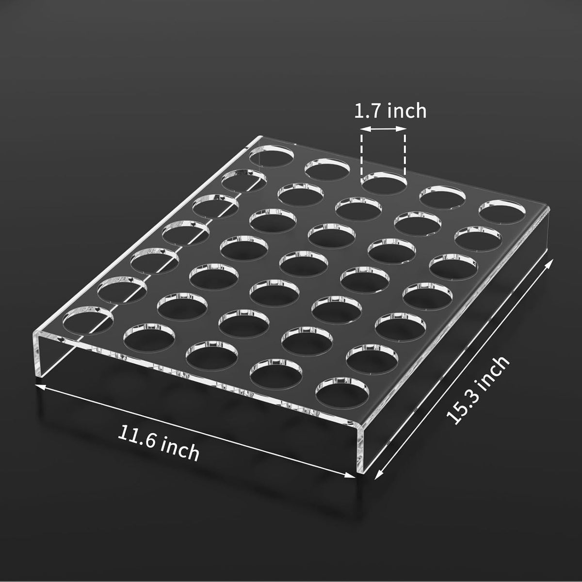 AITEE Acrylic K Cup Drawer Organizer, Clear K Cup Organizer Tray for Drawer or Countertop Storage, Hold 24 Coffee Capsules,K Cup Coffee Pod Holder for Office and Kitchen K Cup Storage (9.6x13.2Inches)