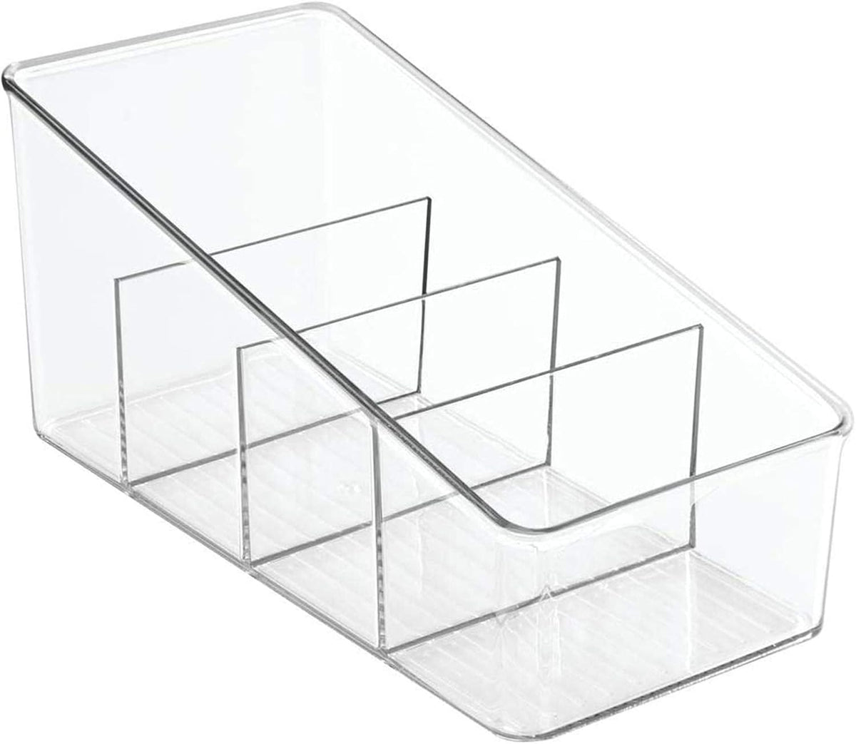 VALINK Large Plastic Food Packet Organizer Caddy Storage Station for Kitchen Pantry Cabinet Countertop Holds Spice Pouches New