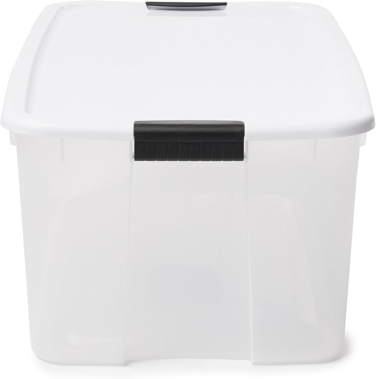 Ultra Latch Box with Lids for Home and Office, 18 Quart, 6-Pack | Heavy-Duty and Stackable Plastic Containers with Latches for Closet, Cabinet, Bedroom, Bathroom and Dorm Room Organization