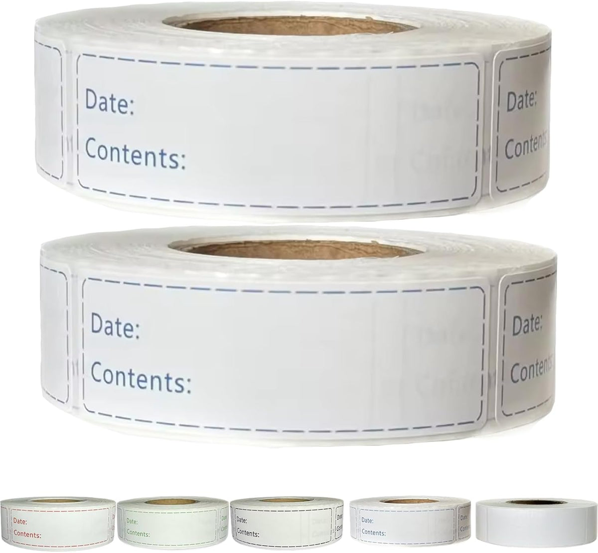 Freezer Labels,1x3 inch for Food containers,Food Labels Quick and Easy to Remove- Easy to Write on(Black)