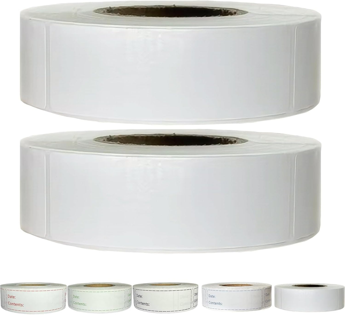 Freezer Labels,1x3 inch for Food containers,Food Labels Quick and Easy to Remove- Easy to Write on(Black)