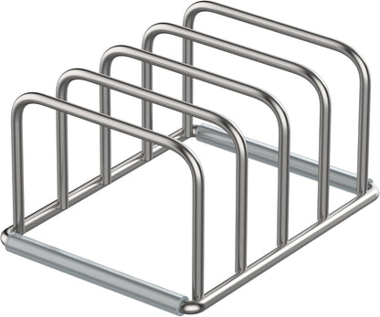 Cutting Board Organizer Stand Holder,304 Stainless Steel Chopping Board Holder,Pot Pan Lid Holder Rack kitchen Shelf Bakeware,Cookie Sheets Organizer (1.0 Inch Width Slots)