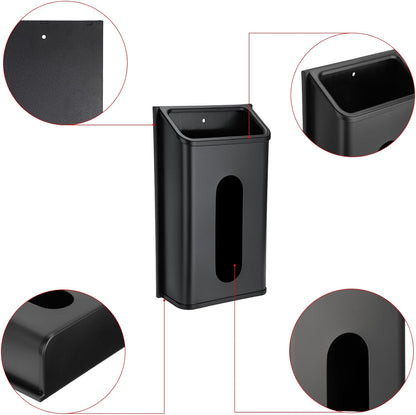 Grocery Bag Dispenser Wall Mount Stainless Steel Bag Dispenser for Plastic Bags Sturdy Grocery Bag Holder with Screws Adhesives Decorative Plastic Bag Holder for Kitchen Pantry Cabinet