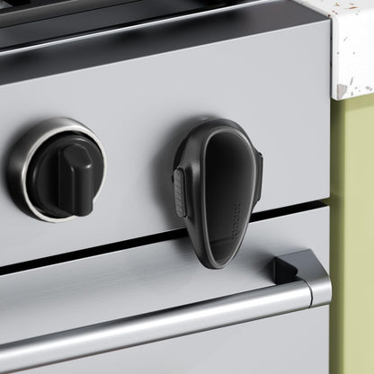 1 PC Child Safety Oven Door Lock, Childproof Oven Front Lock, Heat-Resistant Material, Durable & Easy to Install (Black)