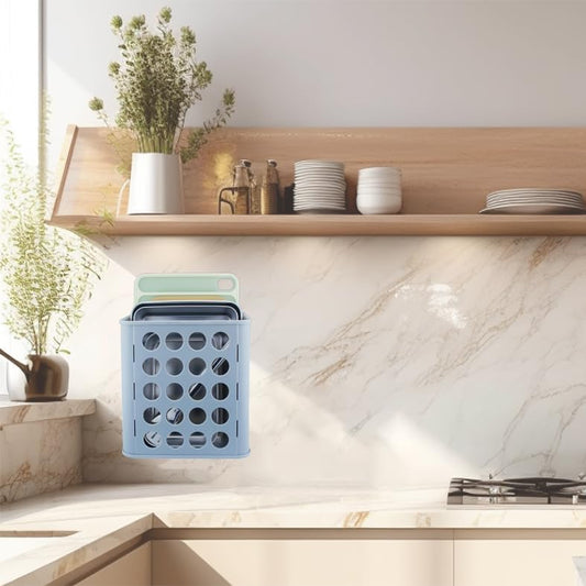 Kitchen Sink & Closet Grocery Plastic Bag Holder & Dispenser, Wall-Mounted Space Saver