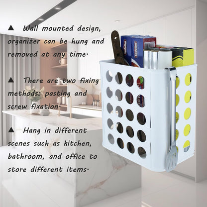 Kitchen Sink & Closet Grocery Plastic Bag Holder & Dispenser, Wall-Mounted Space Saver