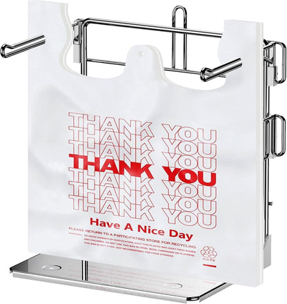 Grocery Bag Holder - Plastic bag Organizer, Detachable Metal Shopping Bag Holder for Grocery Store & Business, Kitchen, Garage