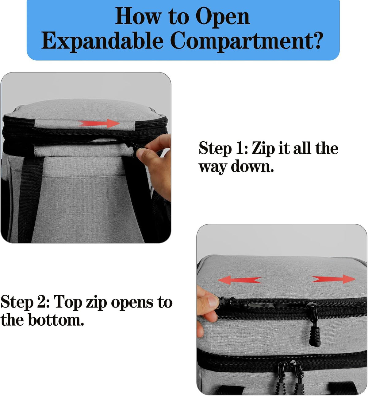 Tactical Expandable Lunch Box Men 2 Layer Cooler Bag 20 Cans Black