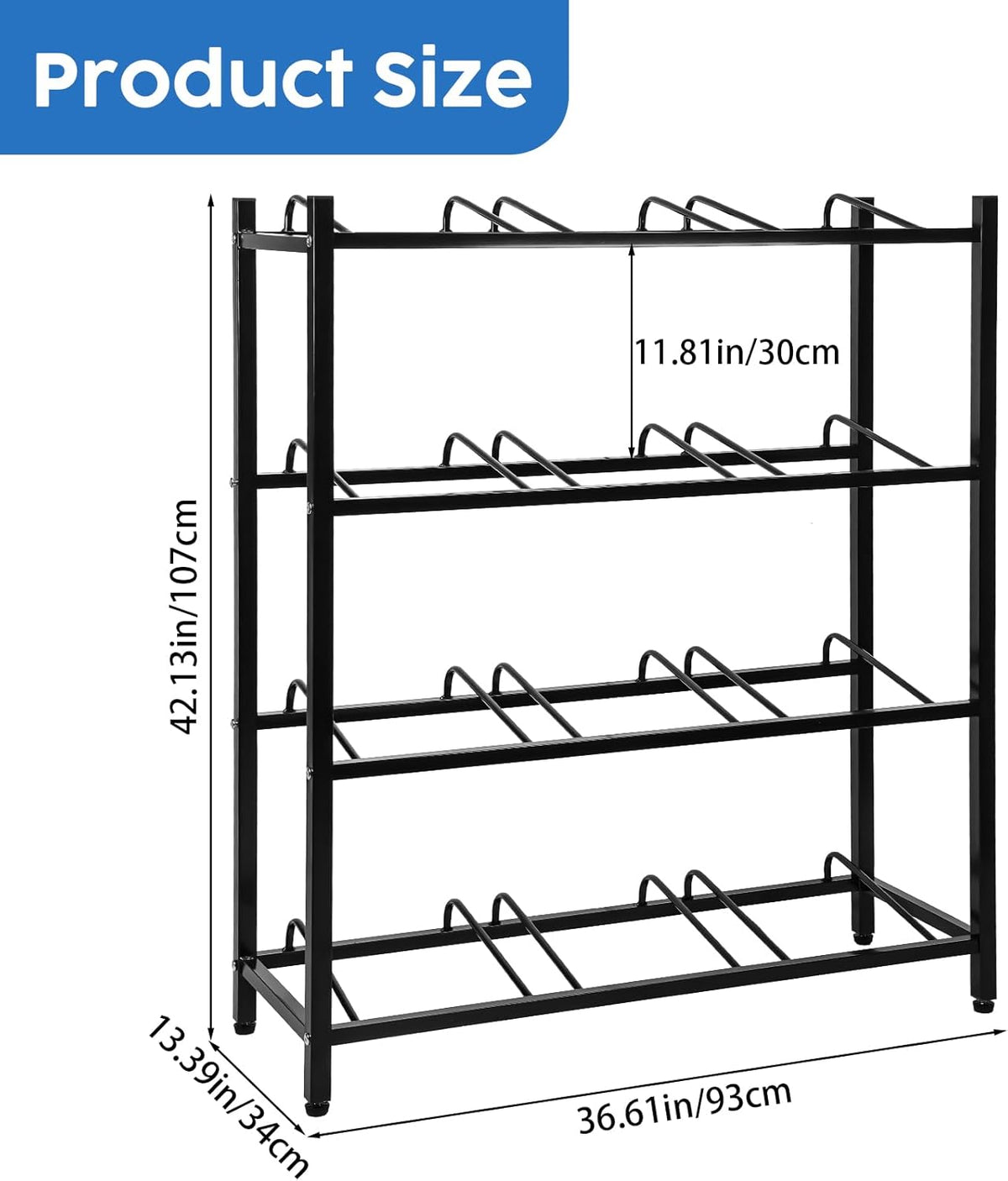 5 Gallon Water Jug Rack 5 Gallon Water Jug Holder Water Jug Holder Stand Heavy Duty Water Bottle Organizer Storage Rack Accessory for Home Room Kitchen (4 Tiers)