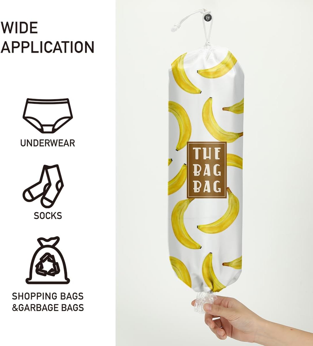 Plastic Bag Organizer, Shopping Bag holder, Wall Mount Plastic Bags Holders for grocery bags, Kitchen Washable Storage Dispenser, Carrier Storage Organizer Extra Large(23" x 9")