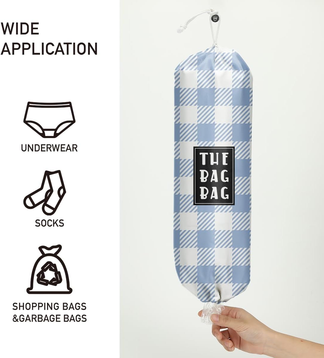 Plastic Bag Organizer, Shopping Bag holder, Wall Mount Plastic Bags Holders for grocery bags, Kitchen Washable Storage Dispenser, Carrier Storage Organizer Extra Large(23" x 9")