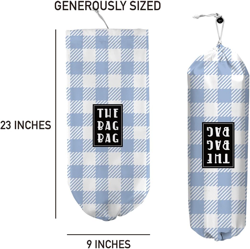 Plastic Bag Organizer, Shopping Bag holder, Wall Mount Plastic Bags Holders for grocery bags, Kitchen Washable Storage Dispenser, Carrier Storage Organizer Extra Large(23" x 9")